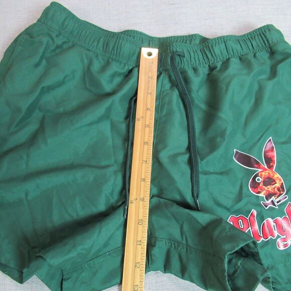 Playboy Pacsun Swim Shorts Mens Size Medium Green Short Beach Pool Vacation - Picture 9 of 13